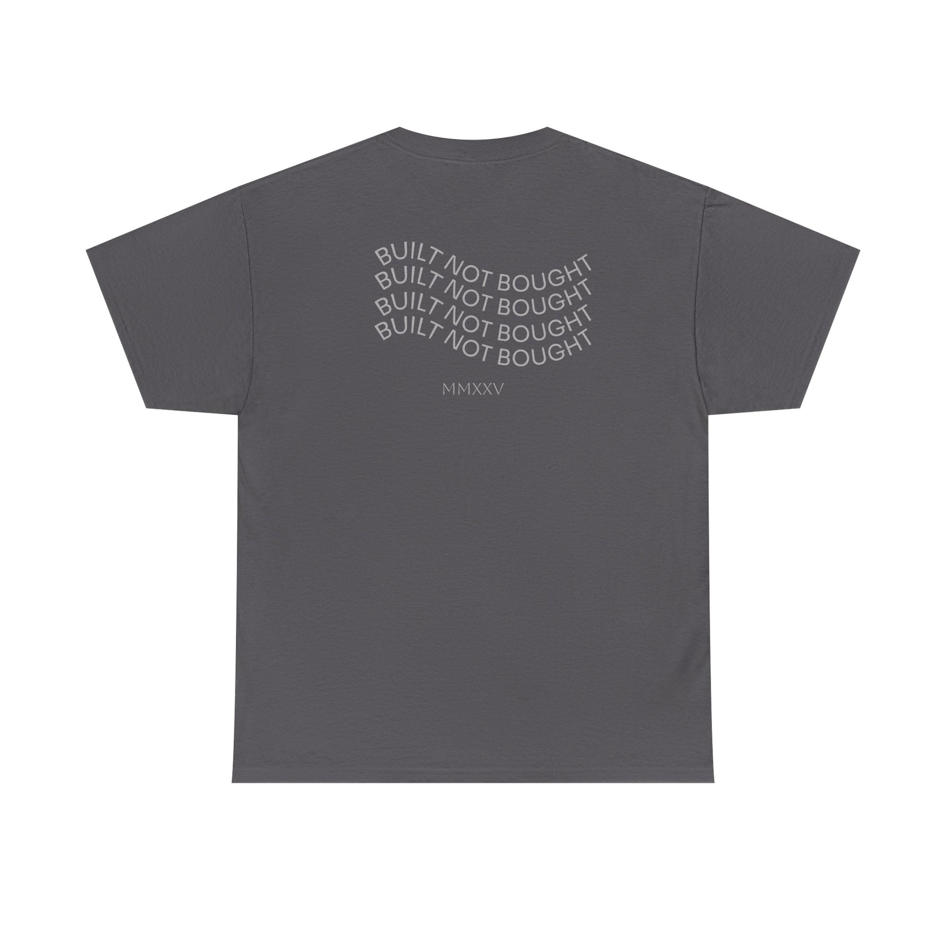 BRUTUS Built Not Bought Tee, Heavy Cotton T-Shirt, Men's Graphic Top, Streetwear Apparel, Custom