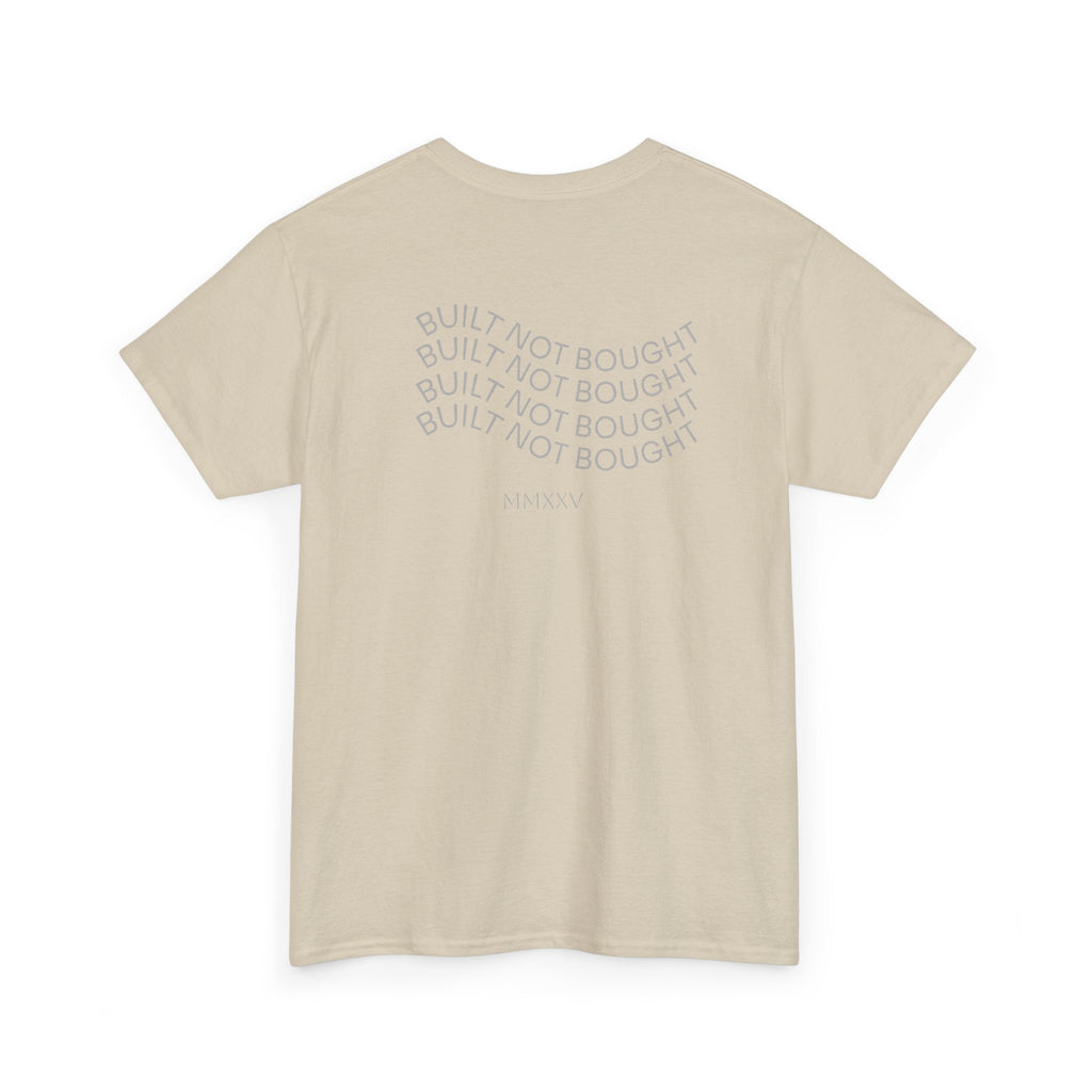 BRUTUS Built Not Bought Tee, Heavy Cotton T-Shirt, Men's Graphic Top, Streetwear Apparel, Custom