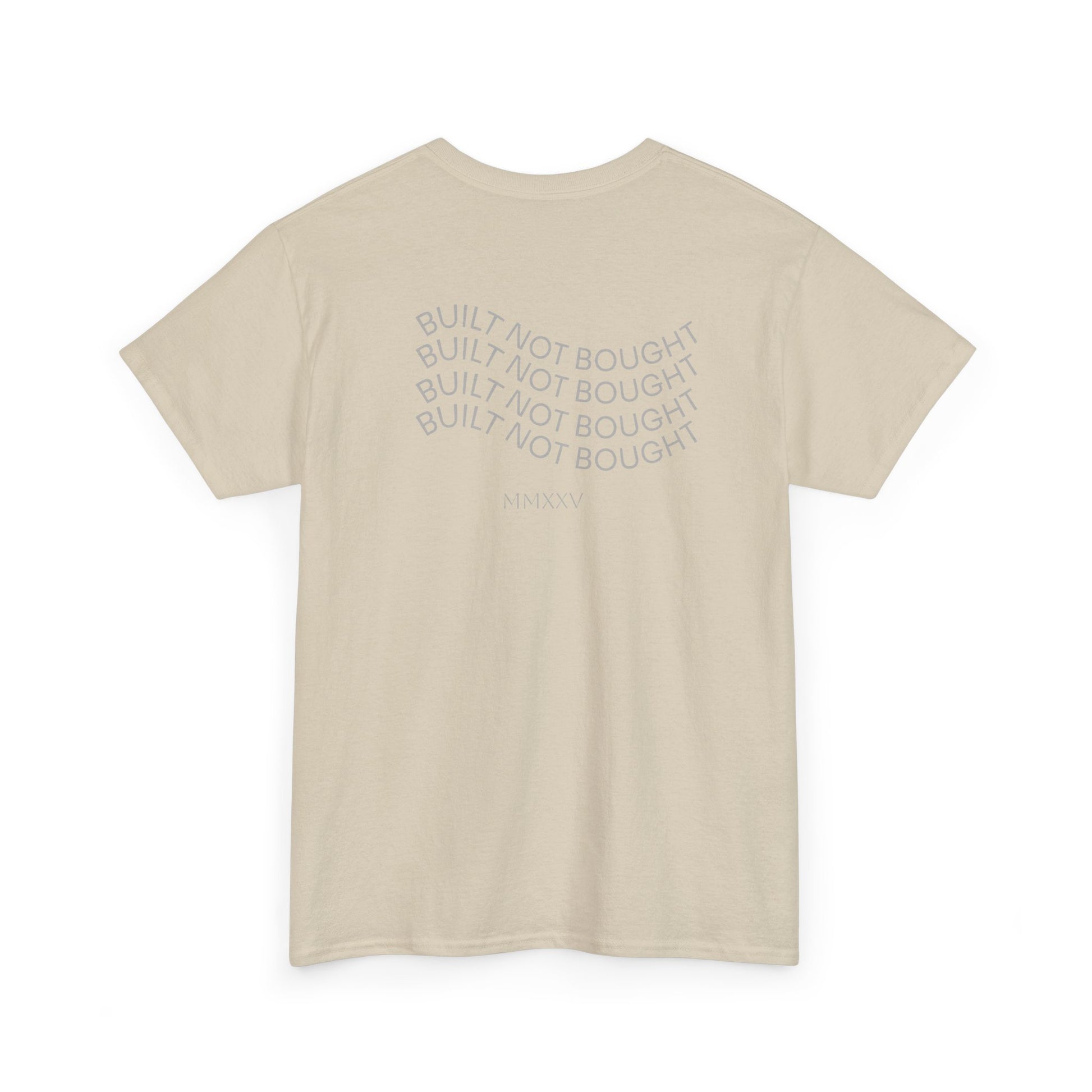 BRUTUS Built Not Bought Tee, Heavy Cotton T-Shirt, Men's Graphic Top, Streetwear Apparel, Custom