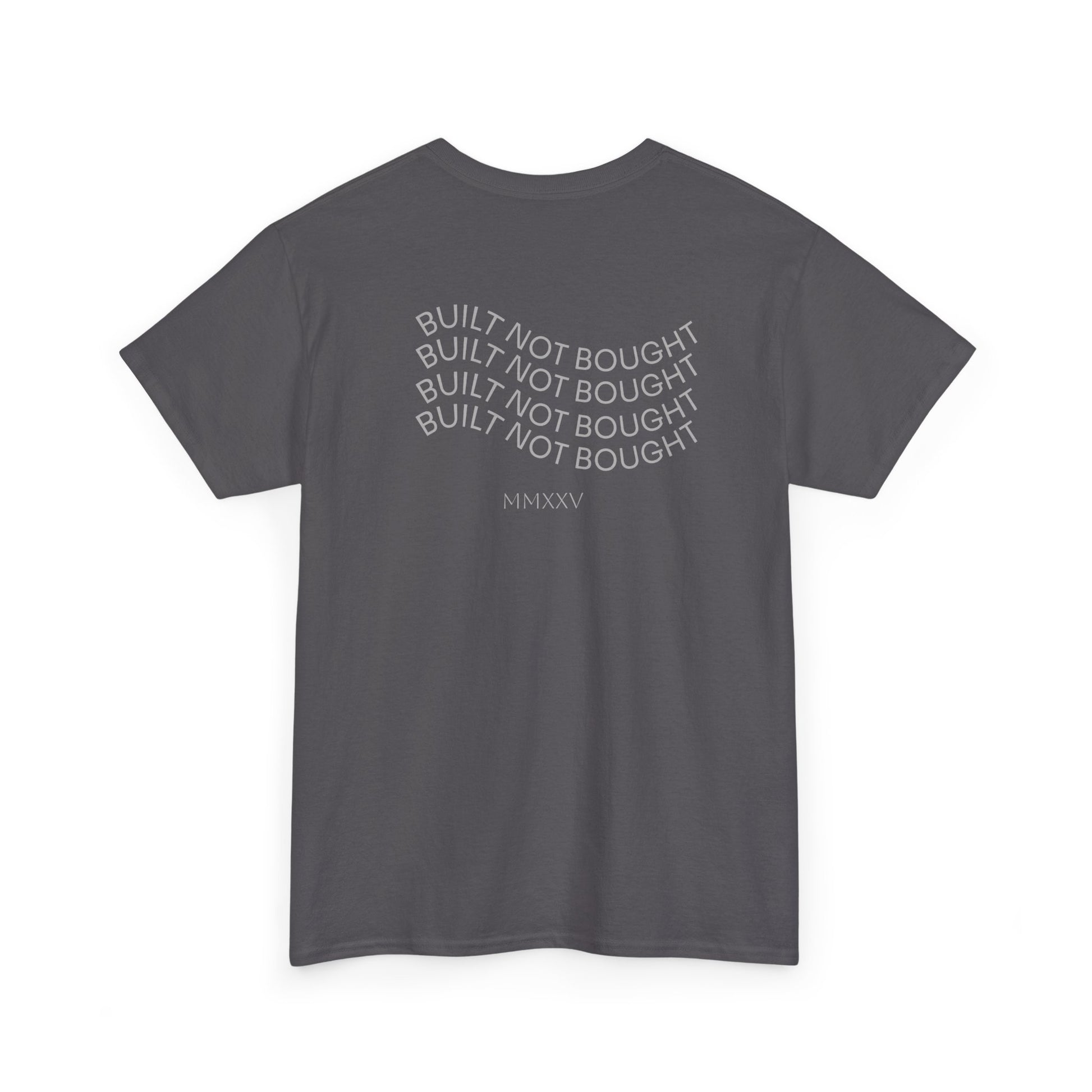 BRUTUS Built Not Bought Tee, Heavy Cotton T-Shirt, Men's Graphic Top, Streetwear Apparel, Custom